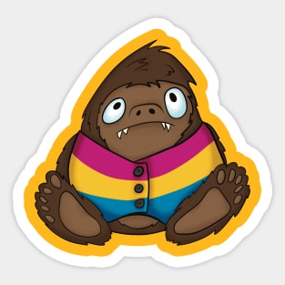 Pride Bigfoot Pansexual Vest Sticker